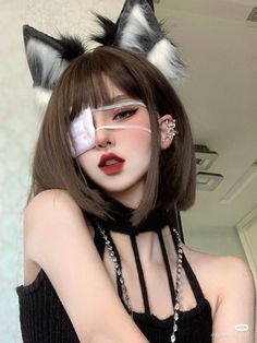 Japanese Clothes, Uzzlang Girl, Cute Cosplay, Kawaii Girl, Cat Girl, Girls Makeup, Ulzzang Girl, Aesthetic Girl