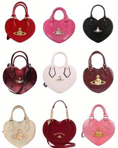 Vivienne Westwood Purse, Heart Bags, Mode Harajuku, Vivienne Westwood Bags, Luxury Bags Collection, Heart Bag, Fancy Bags