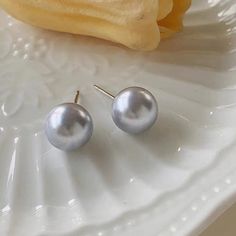 Style: Women Material: S925 Sterling Silver, Swarovski Pearl Pearl Type: Uncultured Pearl Color: White/Gold/Grey/Deed Grey Pearl Size: 10mm Elegant Gray Sterling Silver Earrings, Gray Jewelry For Pierced Ears As A Gift, Elegant Gray Earrings As Gift, Gray Round Jewelry For Gift, Elegant Gray Earrings For Gift, Gray Round Jewelry Gift, Classic Gray Jewelry For Formal Occasions, Elegant Nickel-free Gray Jewelry, Elegant Round Gray Jewelry