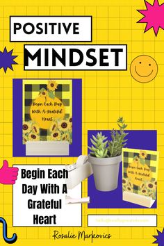 Enjoy this mini-art quote "Begin each day with a grateful heart' to prompt the development of your positive mindset. Gratitude Journals, Sunflower Images, Positive Good Morning Quotes, Cactus Succulents, Redbubble Art, Art Quote, Positive Quotes Motivation, Managing Emotions, Positive Quotes For Life