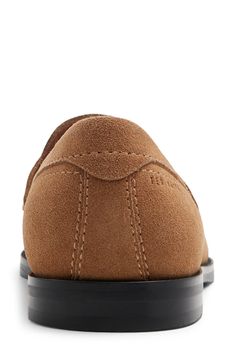 Memory foam cushioning ensures the comfort of a classic penny loafer constructed from soft suede and grounded by a flexible rubber sole. Memory foam cushioning Leather upper/textile lining/rubber sole Imported Penny Loafers Men, Penny Loafer, Ted Baker London, Penny Loafers, Medium Brown, Soft Suede, Ted Baker, Penny, Memory Foam