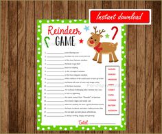 reindeer game for kids to play with