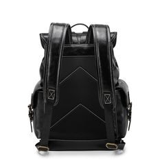 We are delighted to present our handmade vegan leather backpack, combining style with utility. Explore our new and contemporary Black Vintage Leather Backpack designed for both men and women. This resilient black PU leather backpack pays homage to the trendsetters of the past, offering a durable and fashionable accessory for the present. Embrace the fusion of timeless design and modern functionality with our handmade vegan leather backpack. This black vintage leather backpack is not just a tribu Trendy Backpack With Leather Backing For On-the-go, Casual Faux Leather Standard Backpack, Classic Black Satchel Backpack, Casual Faux Leather Backpack For Travel, Modern Faux Leather Backpack For Travel, Classic Black Rectangular Leather Backpack, Casual Black Faux Leather Backpack, Modern Faux Leather Backpack, Classic Black Backpack For Daily Use