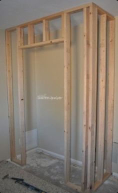 Building Closet, Boiler Cupboard, Building A Closet, Build Closet, Building A Wall, Corner Closet, Closet Built Ins