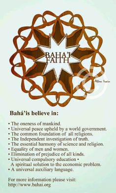 an advertisement with the words bahi is believe in and other things that are related to it