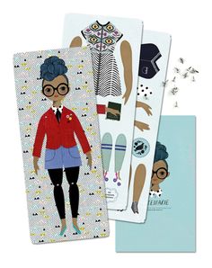 Of Unusual Kind-Rosemarie Paper Doll Kit on Design Life Kids Illustrated Clothing, Traditional Toys, Punch Out, Boy Accessories, Of Outfits, New Dolls, The Doll, Time To Celebrate, Paper Doll