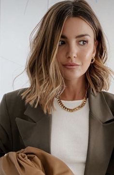 Short Hair Balayage, Hair Color And Cut, Hair Envy, Hair Today, Great Hair, Balayage Hair, Gorgeous Hair, Hair Looks, Medium Length Hair Styles