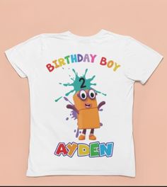 "Number Blocks Custom Birthday T-shirt, Number Blocks birthday gift, Number Blocks Birthday boy birthday girl, Number blocks personalized #DIGITAL DOWNLOAD! Introducing our one-of-a-kind Number Blocks Custom Name T-shirt - a personalized and playful addition to your wardrobe! Inspired by the popular educational children's TV show \"Number Blocks,\" this t-shirt combines fun, vibrant colors with a touch of learning magic. Each number block on the shirt represents a different digit, making it an engaging and interactive way for children to learn and recognize numbers. The best part? You get to make it uniquely yours! Personalize the t-shirt with your name or the name of your loved one to create a special and memorable gift. Whether it's for a birthday, a special occasion, or just to bring a Girl Number, Number Blocks, Learn Magic, Childrens Tv, Kids Tv Shows, Cute Pillows, Custom Birthday, Birthday Boy, 5th Birthday