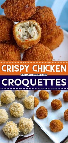 crispy chicken croquettes are the perfect appetizer for any party