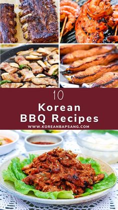 Different Korean BBQ Recipes Kbbq Korean Sides, Easy Korean Bbq Recipes, Korean Bbq Grill At Home, Korean Bbq Menu, Korean Barbeque At Home, Korea Bbq At Home, Korean Bbq At Home