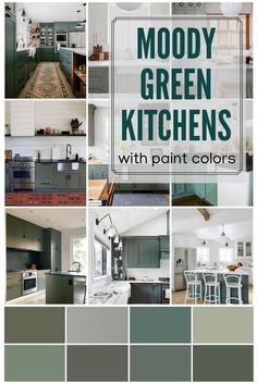 the color scheme for mood green kitchens with paint colors