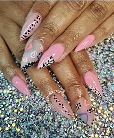 Abstract Nail, Fall Gel Nails, Abstract Nail Art, Her Nails, Fall Acrylic Nails, Almond Acrylic Nails, Toe Nail Designs