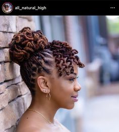 Dread Styles Women Wedding, Dreadlock Curly Hairstyles, Loc Styles Medium Curls, Locs With Shaved Back, Curly Loc Ponytail Styles, Loc Hairstyle For Wedding, Short Wedding Loc Styles, Wedding Locs Hairstyles Short, Locs Hairstyles For Wedding Black Women