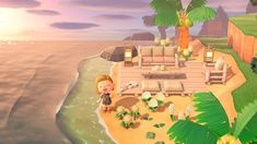 Beach Inspo Acnh, Acnh Island Designs Beach, Beach Ideas Animal Crossing New Horizon, Beach Acnh Ideas, Beach Ideas Acnh, Acnh Beach Design Ideas, Animal Crossing Beach Ideas, Acnh Island Inspirations, Acnh Beach Ideas