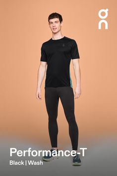 The performance running T-shirt for racing. Balancing ultra-light protection with breathability and freedom, it feels like wearing nothing Ultra lightweight - Blending high-tech fabrics in a minimalist design, this is an extremely lightweight top. All seams are taped, not stitched, so it feels like you're wearing nothing. It's Swiss-engineered to support your sprints, mid-distances, marathons and beyond. Breathable protection - Running, unrestrained. Thanks to the sweat-wicking, fast-drying fabr Technical Activewear For Light Sports, Dynamic Moisture-wicking Activewear For Light Sports, Functional Black Activewear For Trail Running, Athletic Fit Black Activewear For Trail Running, Compressive Crew Neck Activewear For Light Sports, Athleisure Activewear For Trail Running, Functional Short Sleeve Activewear For Running, Athletic Fit Athleisure Activewear For Trail Running, Sporty Breathable Tops For Trail Running