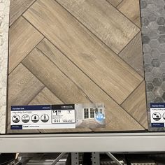 the flooring is being displayed in a store