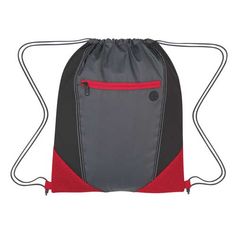 Made Of Combo: 600D And 210D Polyester With Padded Mesh Trim Front Zippered Pocket Built-In Slot For Earbuds Drawstring Closure Spot Clean/Air Dry | Bags | Drawstring Backpacks | Mesh Drawstring Backpacks | Custom Printed Two-Tone Sports Drawstring Bag in Red | 600 Denier Red Nylon Gym Bag, Red Nylon Bag For The Gym, Sporty Red Nylon Bag, Functional Red Gym Bag For Daily Use, Sporty Red Gym Bag, Functional Red Gym Bag For School, Red Casual Gym Bag For School, Casual Red Gym Bag For School, Red Sporty Outdoor Bag