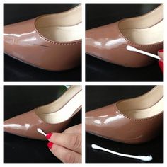 remove scuffs from heels with nail polish remover! Selling Photos, Shoe Nails, Diy Fashion Hacks, Costume Shoes, Polish Remover, Nail Polish Remover, Diy Shoes