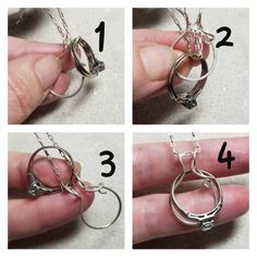 "No need to open rings for this silver charm holder. Sterling silver and handmade, this totally unique charm holder pendant has a hidden opening so that you can twist on as many charms as you want! It is pretty enough to use as the focal all by itself, too! I created the original charm holder for a customer who wanted to get one of my great-grandmother necklaces with 9 charms for all the children and grandchildren and great-grandchildren. It was a little bulky with all those names, so I surprise Silver Interchangeable Jewelry As Gift, Silver Interchangeable Jewelry For Gifts, Silver Interchangeable Jewelry Gift, Sterling Silver Hallmarked Pendant Charm Necklaces, Necklace For Ring Holder, Necklace Ring Holder, Adjustable Sterling Silver Flower Charm Necklace, Charm Holder Pendant, Grandmother Necklace