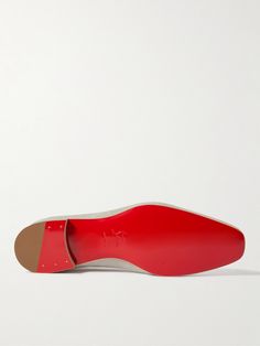 Christian Louboutin's 'Dandelion' loafers have a sleek, minimal silhouette that makes them a fitting choice for both formal and casual occasions. Lined with smooth leather for comfort, this pair is made from suede with, of course, distinctive red soles. Suede Loafers For Men, Louboutin Collection, Mens Suede Loafers, Red Sole, Suede Loafers, Gray Suede, Mr Porter, Exclusive Collection, Smooth Leather