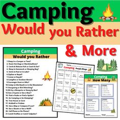 camping would you rather have more fun? and it's easy to use for kids