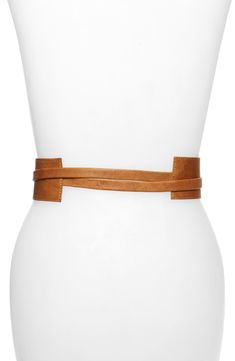 A sleek leather wrap-style belt ensures a perfect fit every time, while ties tipped with tassels add trend-right appeal to the look. Style Name:Raina Bronco Leather Wrap Belt. Style Number: 5382343. Available in stores. Chic Adjustable Leather Belt, Modern Leather Belt For Fall, Adjustable Leather Belt For Spring, Chic Leather Corset Belt For Fall, Elegant Adjustable Leather Corset Belt, Chic Adjustable Brown Belt, Modern Leather Belts For Spring, Adjustable Belt For Formal Occasions In Spring, Adjustable Formal Belt For Spring