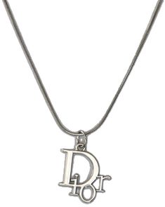 Christian Dior Logo, Dior Logo, Silver Logo, Rope Chain, Pendant Set, Snake Chain, Christian Dior, Dior, Pendant Necklace