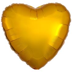 a heart - shaped balloon is shown in the shape of a gold foil ballon