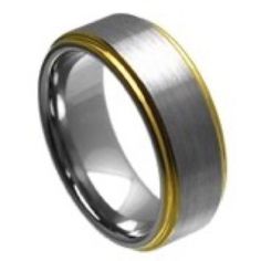 Men’s Gray Yellow Tungsten Wedding Band Ring Mens Tungsten Ring Width 5 Mm Material :Tungsten Tungsten Carbide Wedding Bands, Tungsten Wedding Band, Tungsten Rings, Yellow Gold Wedding Band, Tungsten Carbide Rings, Ring Mens, Silver Wedding Bands, Tungsten Wedding Bands, Wolfram