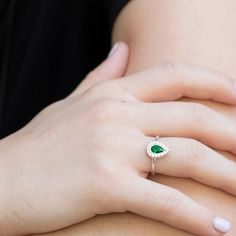 Emerald ring, emerald jewelry, vintage ring, elegant ring, Pearl emerald, emerald gold ring, pearl r Green Diamond Pear-shaped Ring, Pear-shaped Green Emerald Ring, Emerald Pear-shaped Ring With Prong Setting, Emerald Pear Shaped Ring With Prong Setting, Elegant Pear-shaped Green Emerald Ring, Elegant Green Pear-shaped Emerald Ring, Green Pear-shaped Promise Ring, Green Teardrop Emerald Ring With Brilliant Cut, Green Pear-shaped Emerald Ring For Anniversary