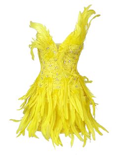 Material: Polyester Feathers & Embroidery details Delicate dry clean Protect accessory before washing Cool iron Sample size S Our Style No. ZC_2021096512 Luxury Multicolor Formal Mini Dress, Luxury Multicolor Mini Dress For Formal Occasions, Luxury Multicolor Mini Dress For Evening, Luxury Yellow Cocktail Mini Dress, Luxury Yellow Dress For Festivals, 70’s Feather Dress, Luxury Multicolor Mini Dress, Luxury Orange Mini Dress For Party, Y2k Summer Outfits