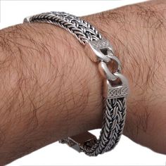 Premium Quality 41g 8 20.5cm wide woven braided tribal curb 925 sterling silver mens bracelet, Fashion Jewelry Silver Sterling Silver Braided Bracelet With Box Chain, Silver Sterling Braided Bracelets, Braided Sterling Silver Bracelet, Silver Sterling Wheat Chain Bracelet, Silver Mens Bracelet, Mens Bracelet Fashion, Mens Bracelet Silver, Woven Bracelet, Braids With Weave