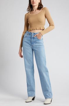 Fall Winter Capsule Wardrobe, High Waisted Straight Leg Jeans, High Waist Straight Leg Jeans, Levi's Ribcage, Levis Ribcage, Flared Leggings, Cozy Loungewear, Fall Capsule Wardrobe, Classic Coats