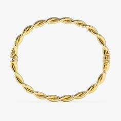 Made to Order Gold Kt: 14K Width: 5 MM Double Twist, Stacked Bangles, Large Frames, Eternity Bands, Jump Rings, Diamond Gemstone, Bracelet Sizes, Real Gold, Bangle Bracelet