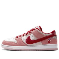 Todd has a history of being behind some of the most recognizable Nike SB colorways of all time and the Strangelove Dunk is another example of his creative prowess. This SB Dunk Low is composed of a pink velvet upper with suede overlays and a red velvet Swoosh. Strangelove branding on the tongue, insole, and translucent outsole complete the design. SKU: CT2552-800 Release Date: 1 Feb 2020 Color: Pink/Red-White (SNKR/Unisex/Gift Recommend) Nike Sb Dunk Low Strangelove, Nike Snkrs, Tenis Nike, Nike Sb Dunk Low, Sb Dunk Low, Nike Sb Dunks Low, Nike Sb Dunk, Nike Sb Dunks, Cheap Nikes