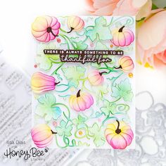 there is always something to be grateful about card by honey bee stamps and dies