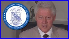 an older man in a suit and tie with the seal of the department of health and human services behind him