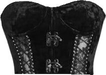 Gothic Tops, Black Bustier, Corset Lace, Bodice, Full Length, Lace Up, Lace, Black