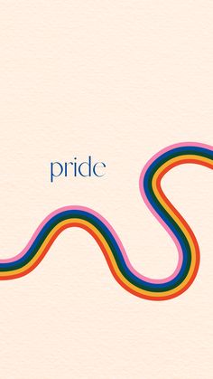 an image of the word pride on a white background