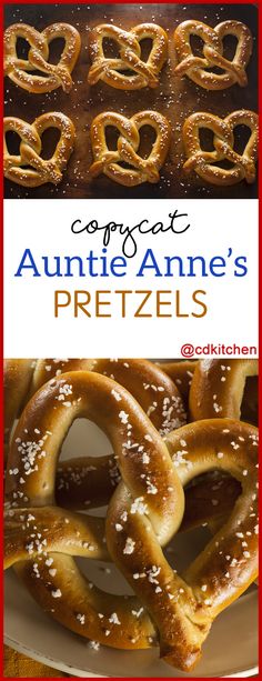 some pretzels are sitting on a plate with the words, compaat anette anne's pretzels