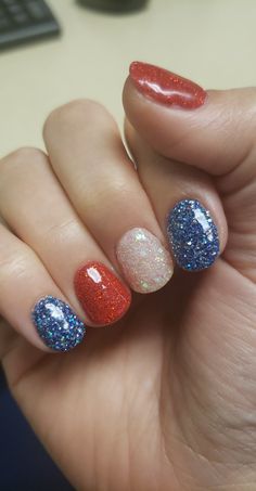 Cute Short Gel Nails 4th Of July, Nailboo Dip Color Ideas, 4th Of July Nails Gel Short, Simple Fourth Of July Nails Dip, July 4th Nails Designs Simple, 4th Of July Nails Dip Powder, July Gel Nails Ideas