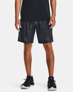 Shop Under Armour for Men's UA Tech™ Vent Printed Shorts Functional Mesh Shorts With Built-in Shorts, Athleisure Mesh Shorts With Elastic Waistband, Sports Shorts With Elastic Waistband And Mesh Material, Mesh Workout Shorts With Elastic Waistband, Mesh Training Athletic Shorts, Mesh Athletic Shorts For Athleisure, Short Mesh Athleisure Bottoms, Short Mesh Bottoms For Athleisure, Mesh Training Shorts