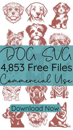 the dog svt files are available for use in any type of print or web site