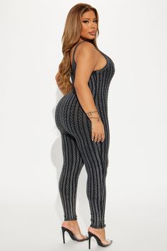 Available In Black And Grey. Sweater Jumpsuit Set Bolero Long Sleeve Sleeveless Jumpsuit Legging Washed Stretch Disclaimer: Due To The Specialized Wash, Each Garment Is Unique. 100% Cotton Imported | Kaycee Washed Sweater Jumpsuit Set in Black size 2X by Fashion Nova Black Sleeveless Bodysuit For Loungewear, Bolero Long Sleeve, Sweater Jumpsuit, Sleeveless Jumpsuits, Grey Sweater, Fashion Nova, Black Fashion, Black And Grey, Jumpsuit