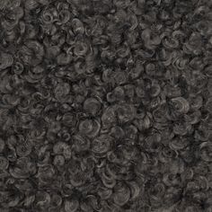 an up close shot of the texture of dark gray hair