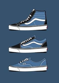 Vans Drawing Reference, Vans Shoe Drawings, Vans Poster Design, Vans Cartoon Wallpaper, Vans Poster Vintage, Vans Drawing, Van Drawing, Skate Brands, Masculine Elegance