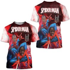 Buy Spider man Birthday 3D Shirt, All over print birthday shirt is designed & sold by Kellsie-Entire. SKU 40341100 listed on 02 20, 2023. Most ship worldwide within 24 hours. Delivery to the United States. Spider Man T Shirt, Spider Man Birthday, 3d Spider, Movie Character Costumes, Spiderman Shirt, Superhero Theme Party, Spiderman Birthday, Costume Shirts, Valentines Gifts For Boyfriend