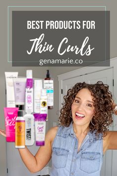 VIDEO: How to Make Curls Tighter at the Root & More Defined – Gena Marie Texture Hair Products, Best Products For Curly Hair Top 10, 2c Curly Hair Products, Drugstore Curly Hair Products, Best Products For Curly Hair, Best Curly Hair Products, Curly Hair Routine Products, Next Day Hair