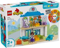 the lego duplo playset is packed with toys, including a dog and cat