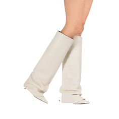 Brand Name: EhanEranFbZh Outsole Material: Rubber Upper Material: microfiber Heel Height: Super High (8cm-up) Short Layers, Short Layered, Shoe Inspo, White Boots, Modern Baby, Fitness Inspo, High Boots, Knee High Boots, Brand Names